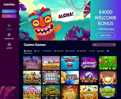 kahuna casino sign in.